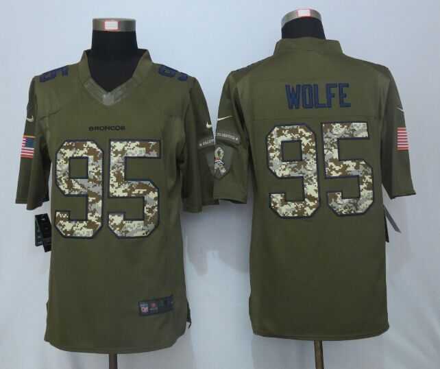 Nike Limited Denver Broncos #95 Wolfe Green Men's Salute To Service Stitched Jersey,We sell and wholesale Nike Limited Denver Broncos #95 Wolfe Green Men's Salute To Service Stitched Jersey on line form chian!